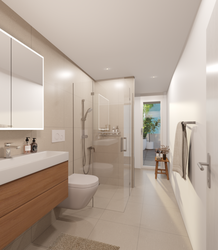 Zorra - urban wohnen. individuell leben. Kopie - Dusche / WC Attikawohnung 401