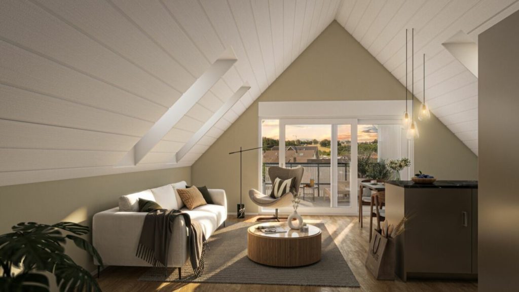 Hoch hinaus: moderne Dachwohnung mit besonderer Raumhöhe -  Bild 1