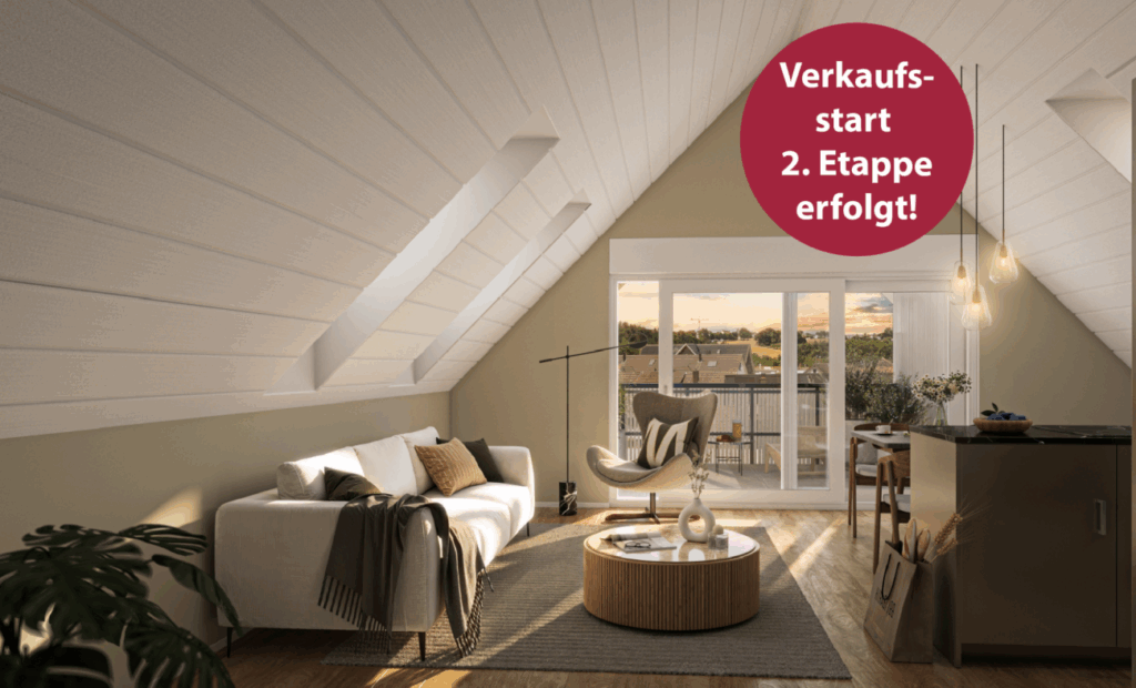 Hoch hinaus: moderne Dachwohnung mit besonderer Raumhöhe -  Bild 1