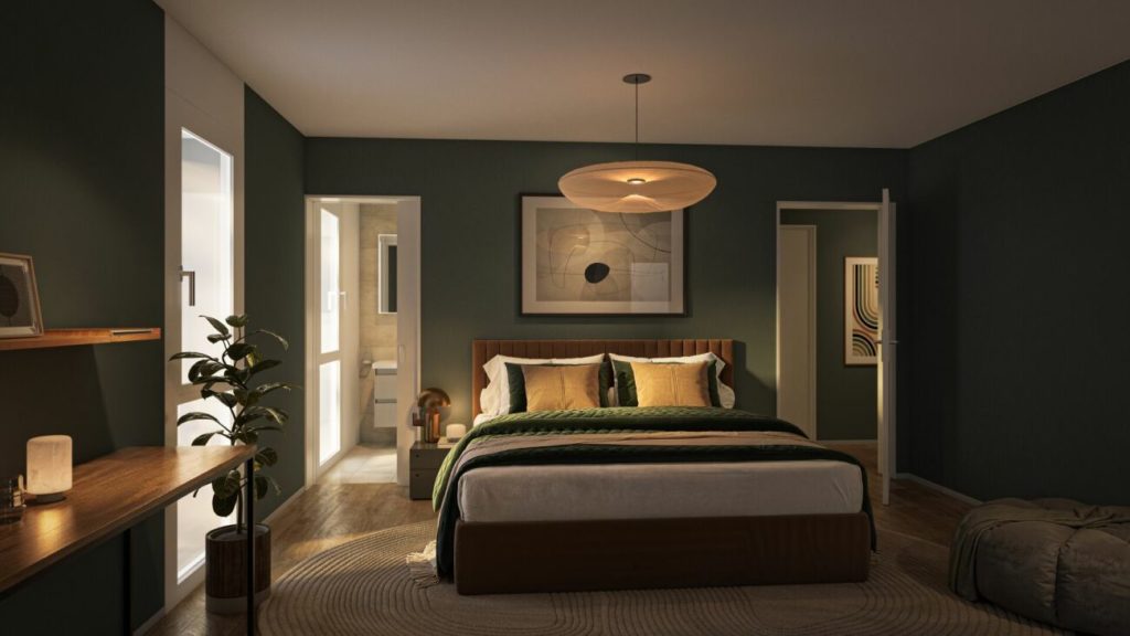 Wohneigentum im Grünen - modern, zentral, nachhaltig - Schlafzimmer Whg. 7.102