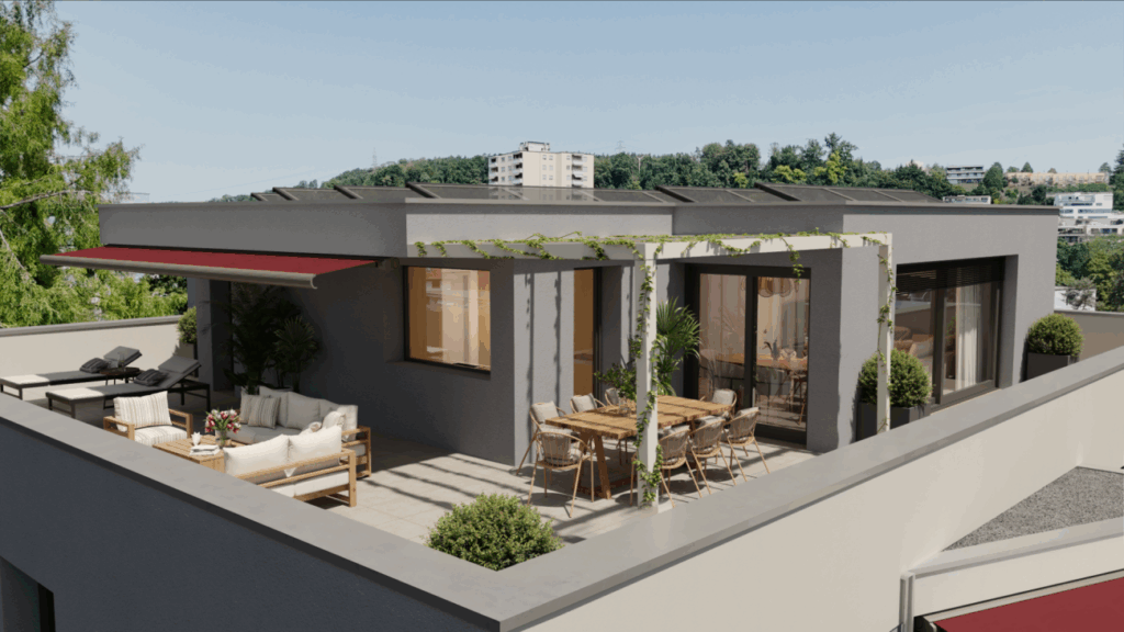 Zorra - urban wohnen. individuell leben. - Terrasse Attikawohnung 401