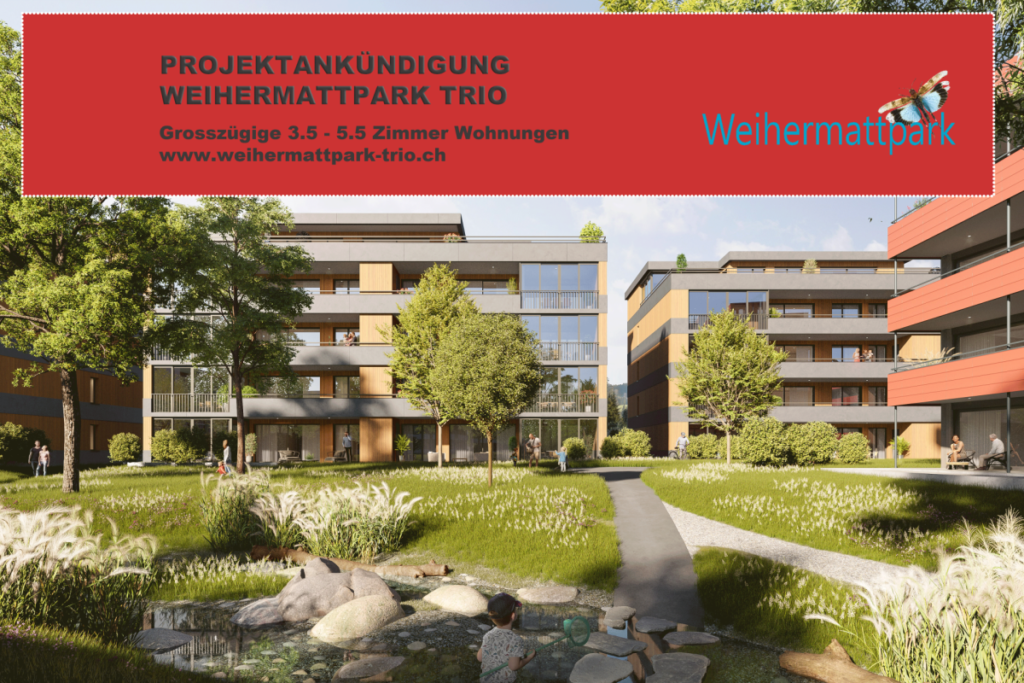 Projektankündigung Weihermattpark Trio - Bild 1