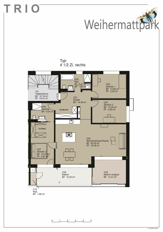 Neubau mit Wintergarten, letzte 4.5 Zimmer Wohnungen - Bild 1