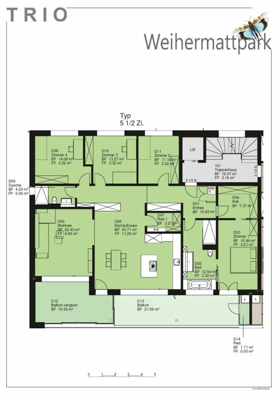 Äusserst grosszügige 5.5 Zimmer Wohnung, Neubau -  Bild 2