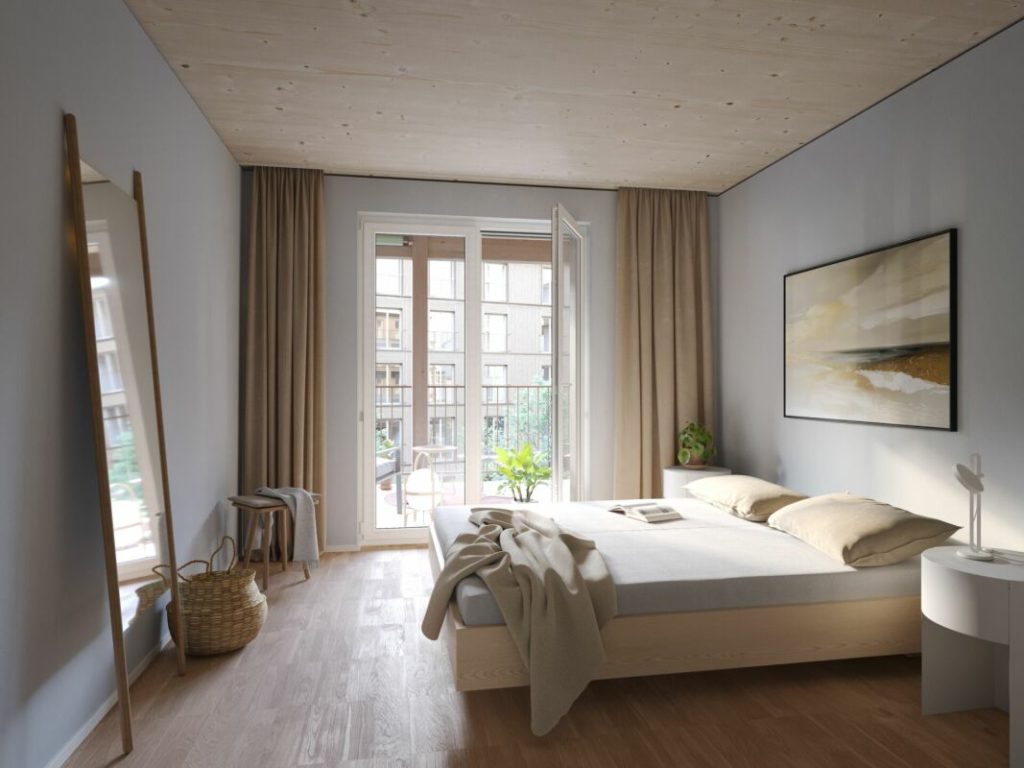 Aeschbachquartier Aarau - Hofhaus: Grosszügige 2.5 Zimmerwohnung mit Terrasse -  Bild 2