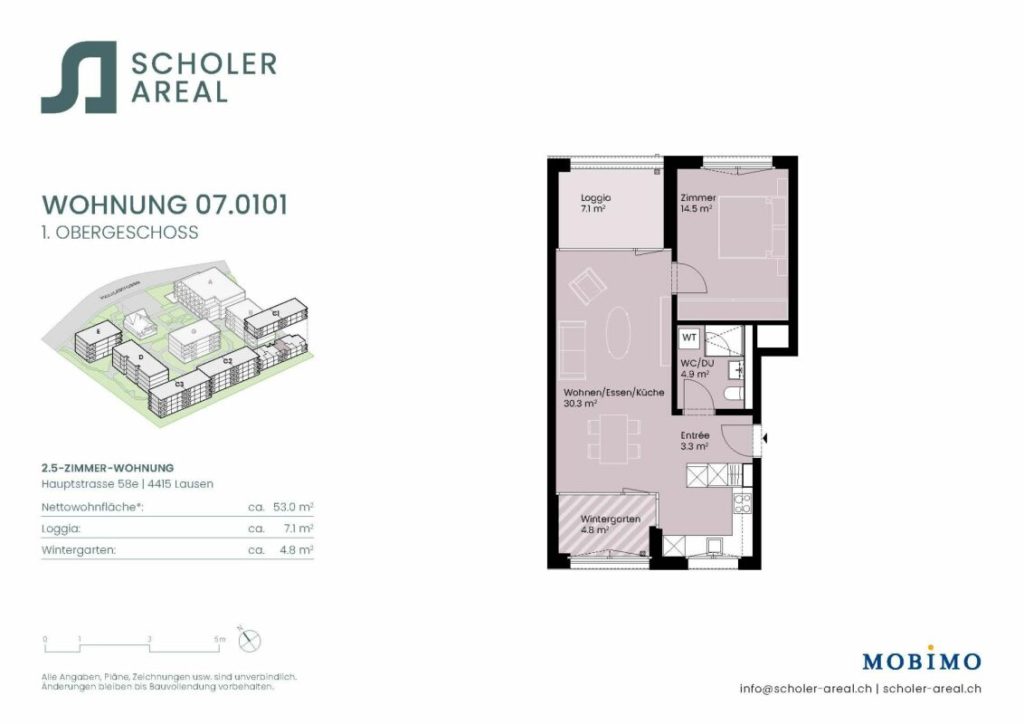 Moderne 2.5-Zimmerwohnung - Scholer-Areal.ch - Bild 5
