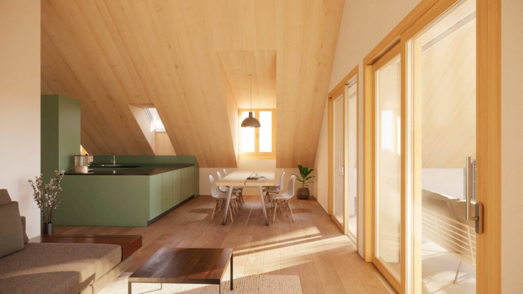 Baustart ist erfolgt - Idyllisches Auslikon - 4 1/2 Zimmer Dachwohnung - Bild 1