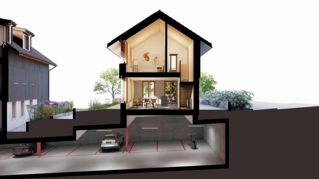 Baustart ist erfolgt - Atelierhaus - Hausteil Süd mit 2 1/2 Zimmern - Bild 2