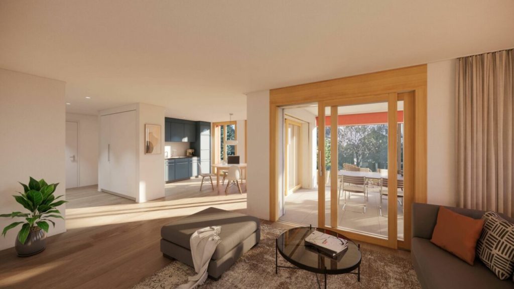 Baustart ist erfolgt - Idyllisches Auslikon - attraktive 3 1/2 Zimmer Wohnung - Bild 1