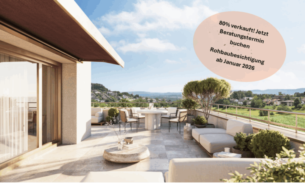 HORIZONT Küttigen - Attikawohnung mit spektakulärem Weitblick- Rohbaubesichtigung ab Februar 2026! - Bild 1