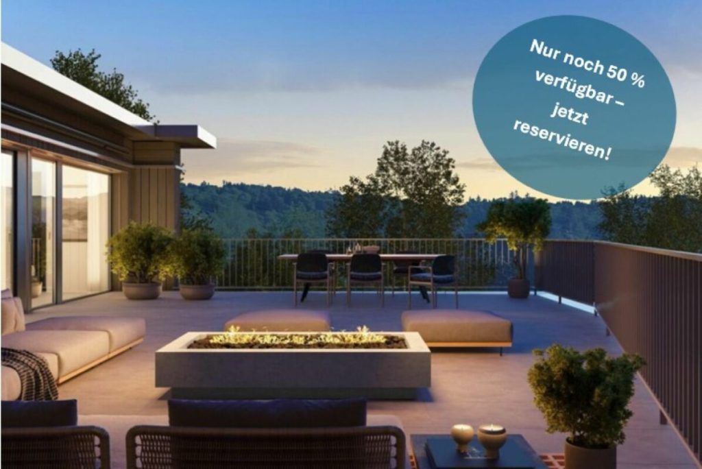 Hofgarten Safenwil - Attikawohnung mit 120m² Terrassenfläche - Bild 1