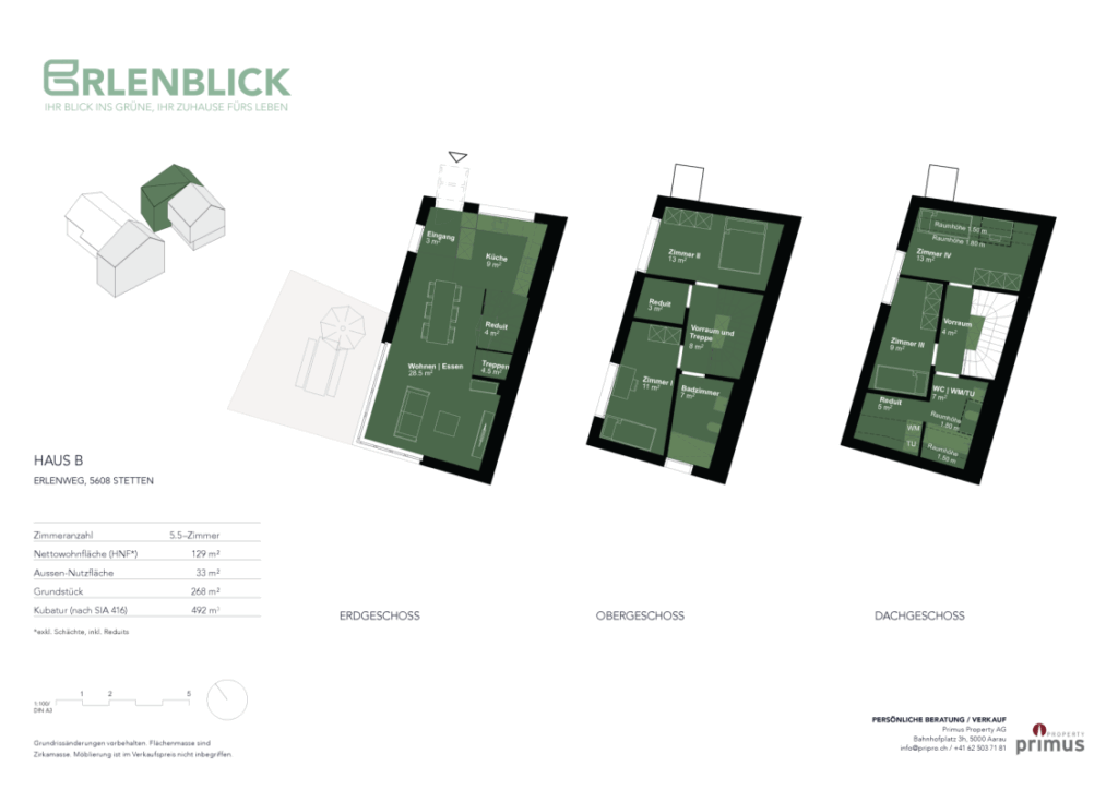 Doppeleinfamilienhäuser in Stetten Haus - Bild 10
