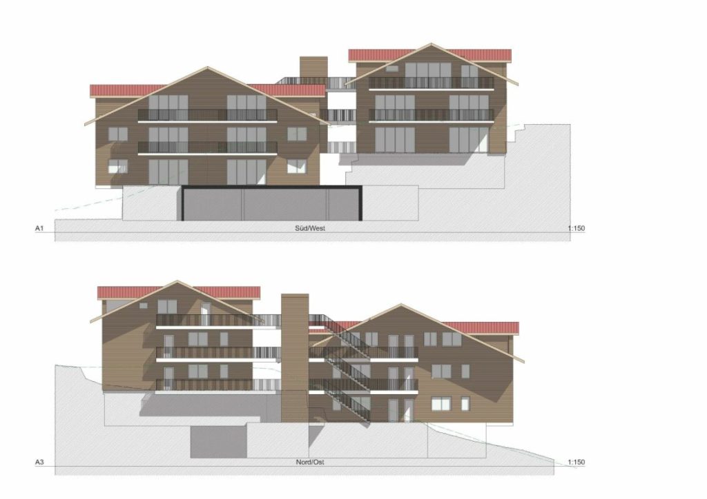 Projekt: Neubau MFH mit 11 Wohnungen und Einstellhalle - Bild 1