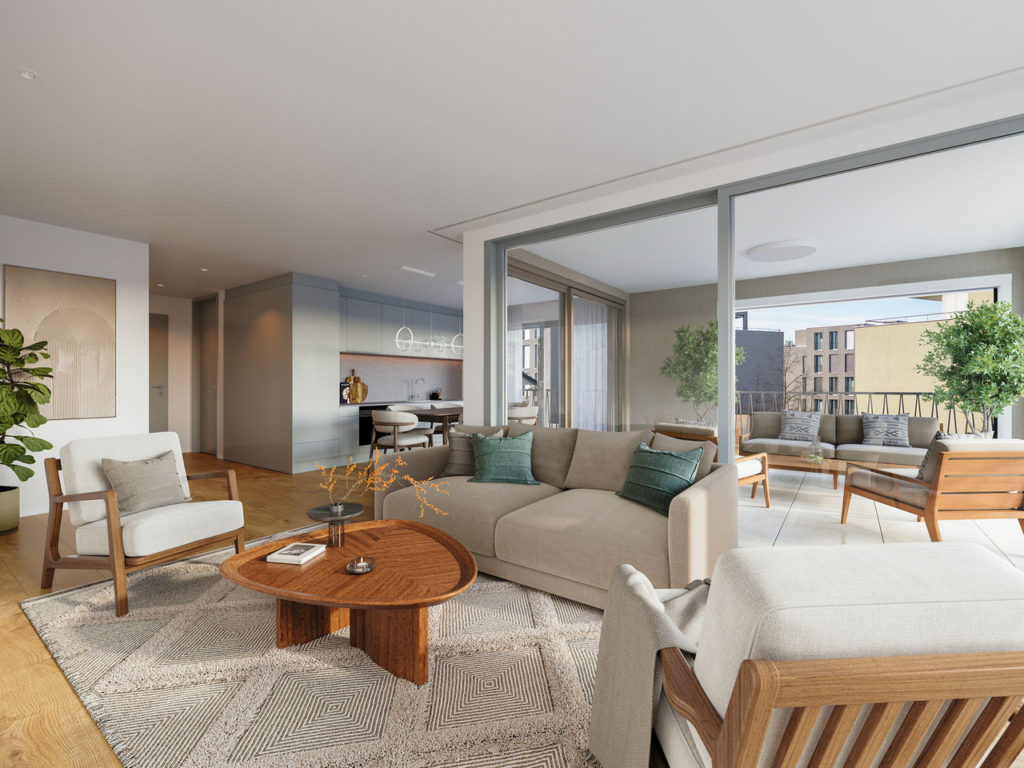 Neubau BETPUR | 4.5-Zimmerwohnung mit 2 Loggien - Bild 1